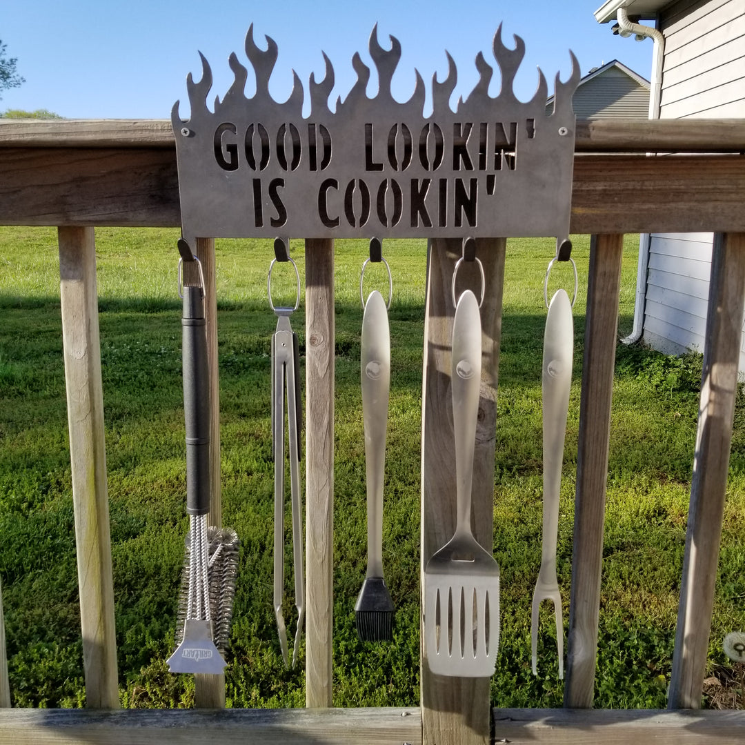 "For the Patio BBQ tools and utensils"